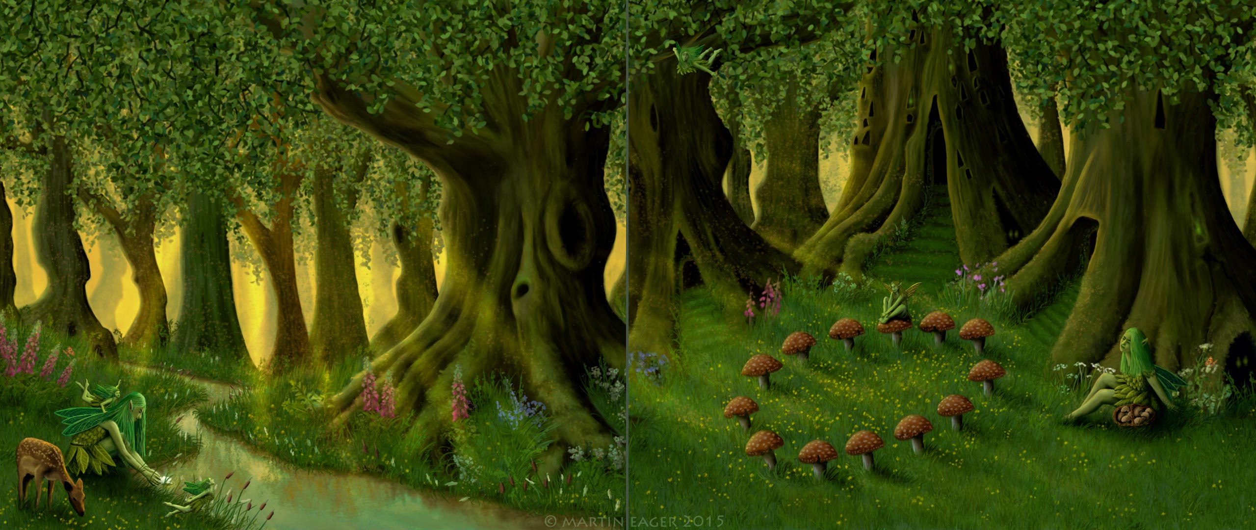 Faerie Woodland Fantasy Artwork