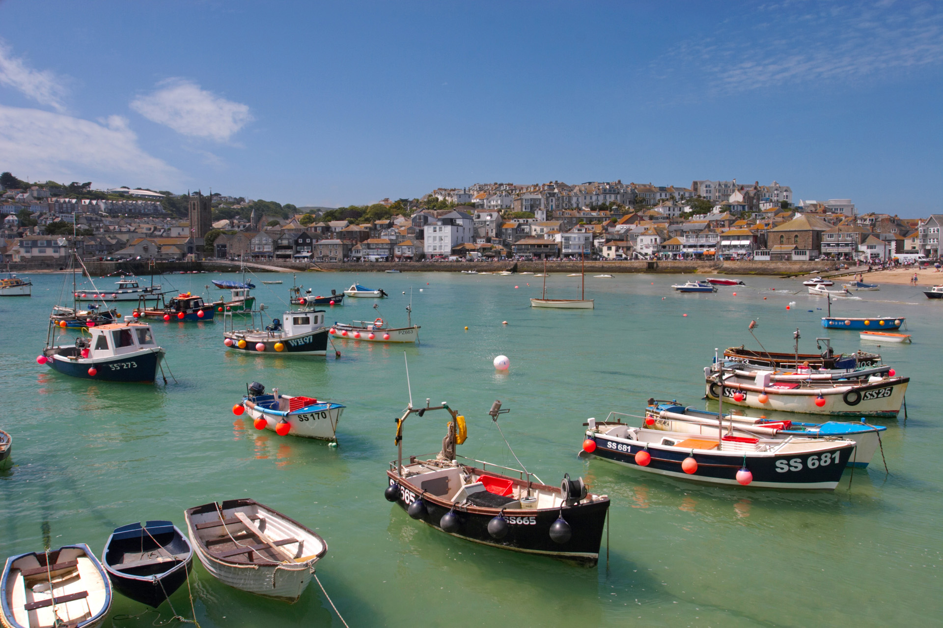 St Ives From The Harbour Wall North Coast Cornwall Photography By St Ives From The Harbour Wall North Coast Cornwall Photography By