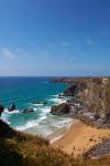 Bedruthan Steps From The Cliff Tops Pano