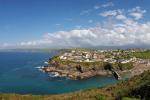 Port Isaac From The Cliffs Panorama