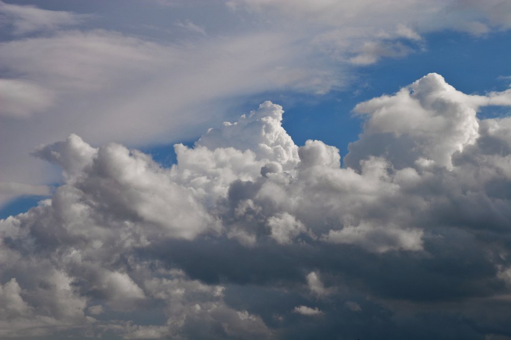 Summer Storm Clouds Building